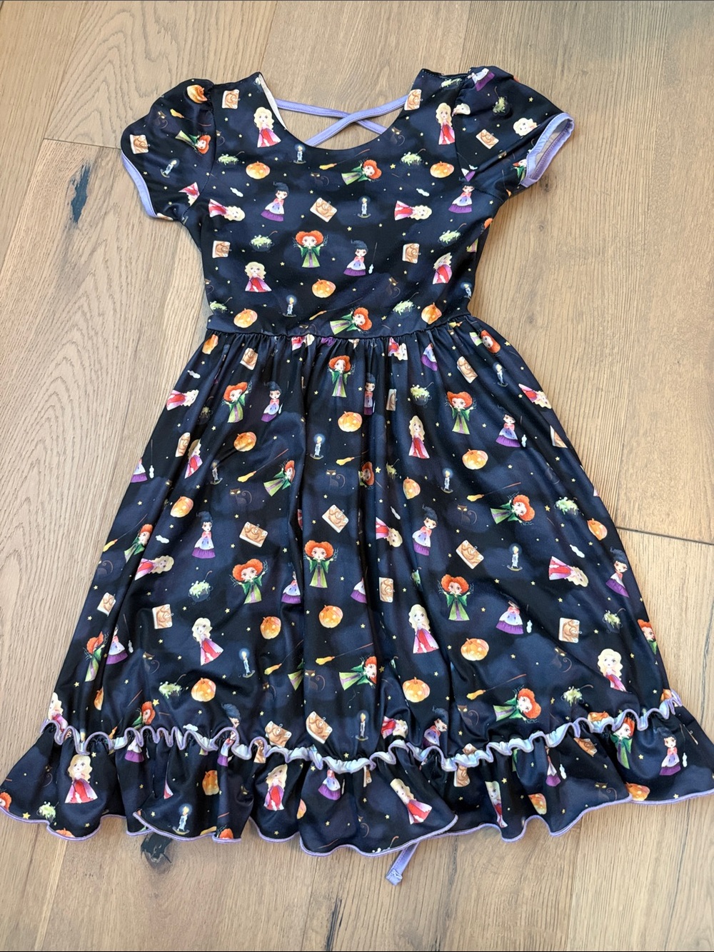 Charlie’s Project Kids Hocus Pocus Print Twirl Dress